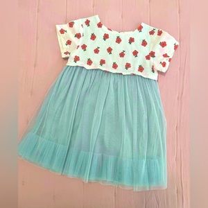 Mini Boden linen and tulle dress.